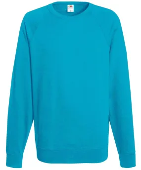 Azure Blue - Lightweight raglan sweatshirt