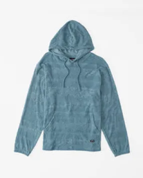 Billabong Flecker Jacquard Pullover Hoodie - Smoke Blue