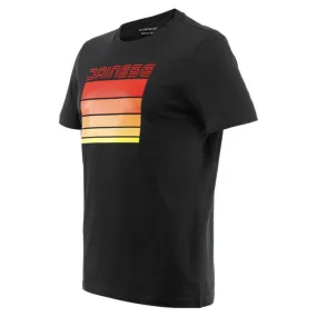 Dainese Stripes T-Shirt Black Red