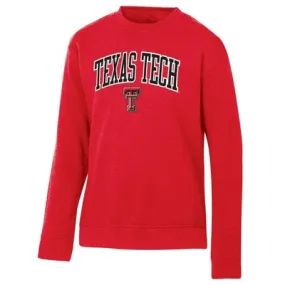 New - NCAA Texas Tech Red Raiders Men's Heathered Crew Neck Fleece Sweatshirt - M