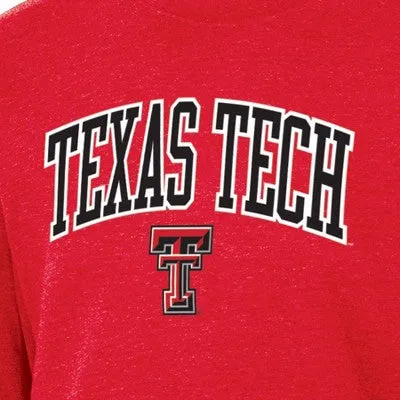 New - NCAA Texas Tech Red Raiders Men's Heathered Crew Neck Fleece Sweatshirt - M