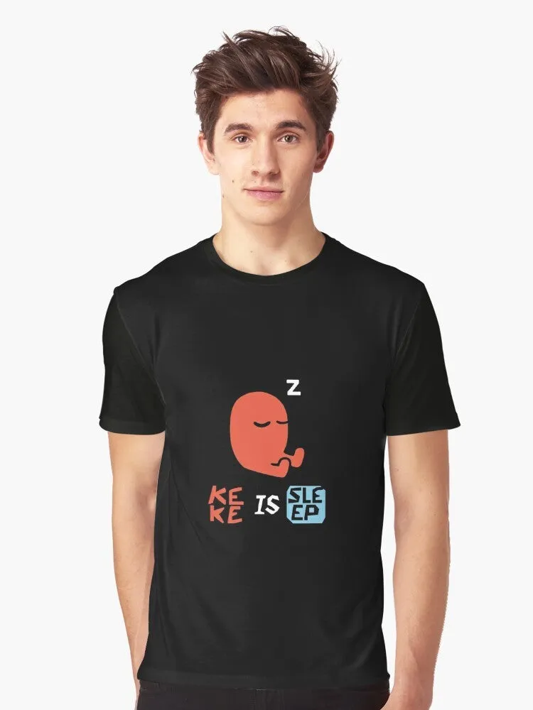 "Keke Is Sleep" Graphic T-Shirt - Baba Is You Puzzle Game