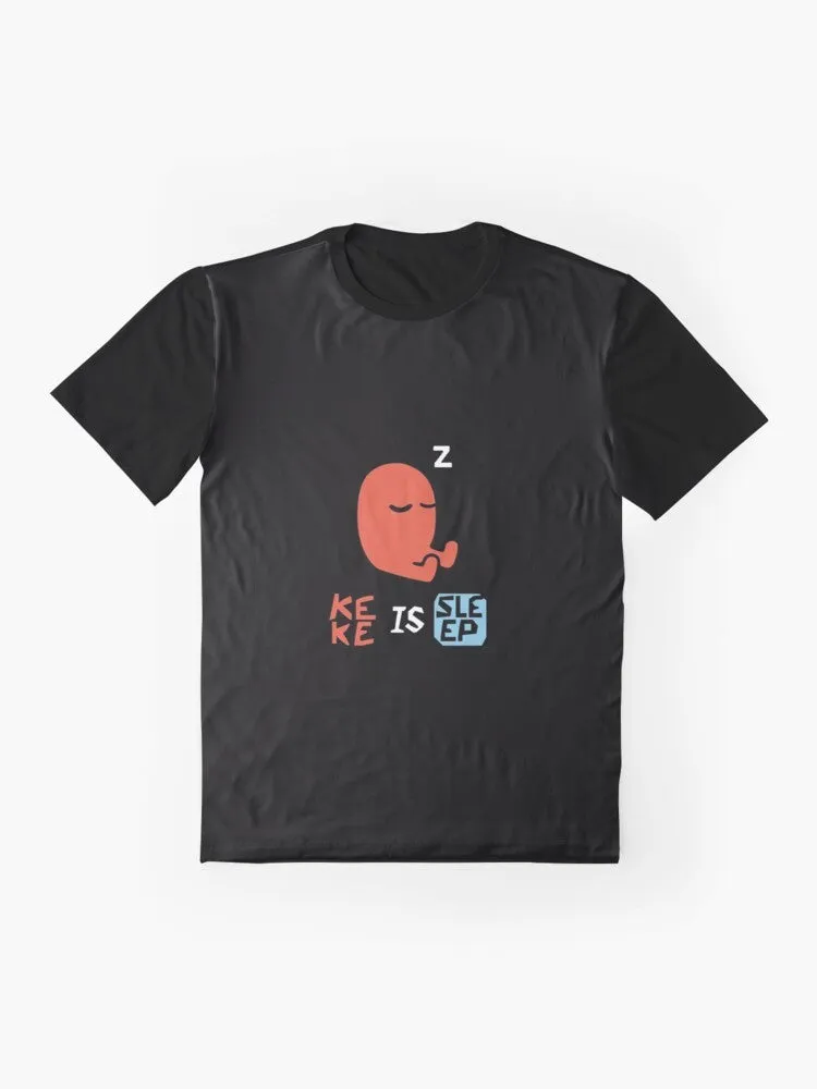 "Keke Is Sleep" Graphic T-Shirt - Baba Is You Puzzle Game