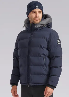 Sandbanks Banks Puffer Jacket in Navy