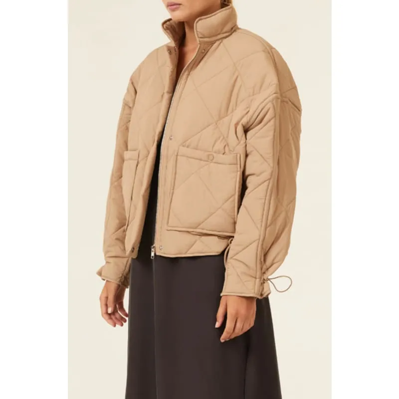 Sloane Puffer Jacket | Tan