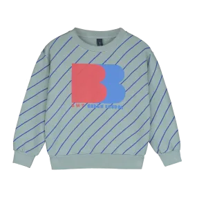 SW02-SWEATSHIRT ALLOVER DIAGONAL -Iceberg