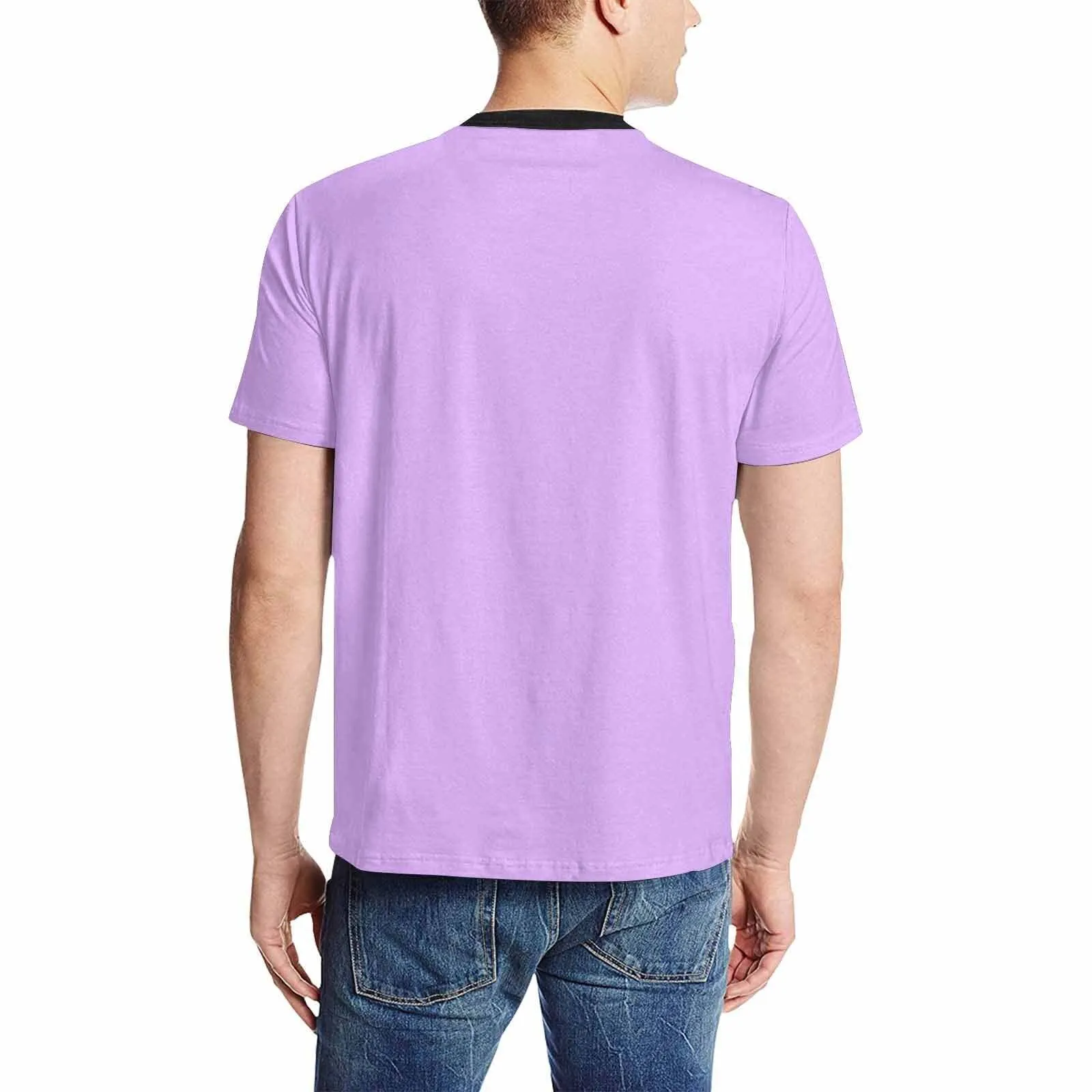 Uniquely You Mens T-Shirt /  Mauve Purple     - Short Sleeve Casual Shirt