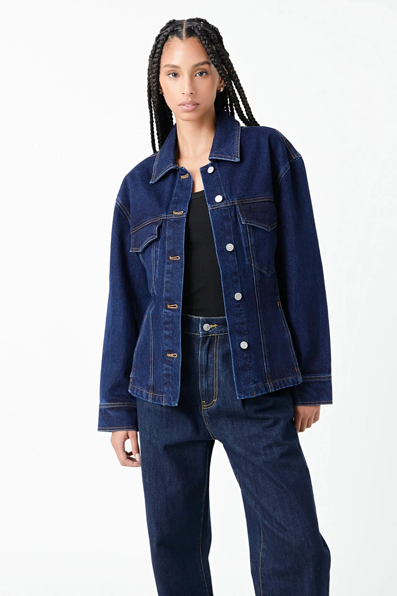 Waist Fitted Denim Jacket